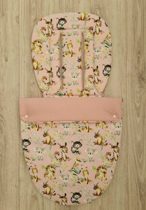 Snuggle Bag Set- Aussie Animals/ pink