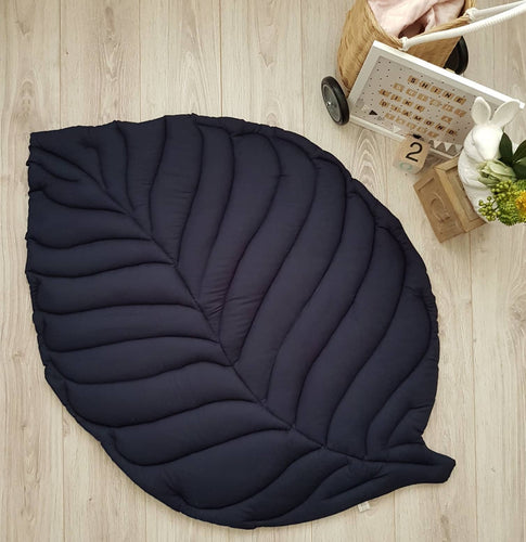 Baby Leaf Playmat - Navy