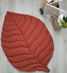 Baby Leaf Playmat - Burnt Orange