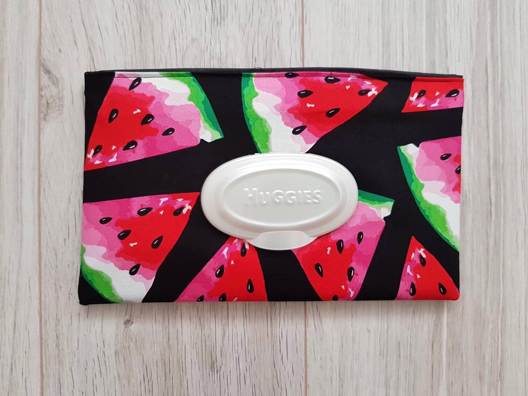 Wipe Pouch - Dark Watermelons